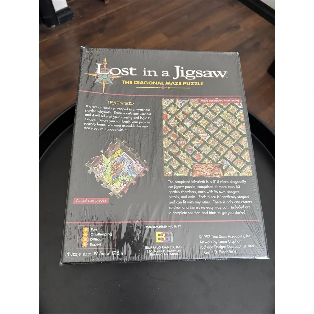 New Lost In A Jigsaw - The Diagonal Maze Puzzle - Buffalo Games Inc -‎ Sealed!!